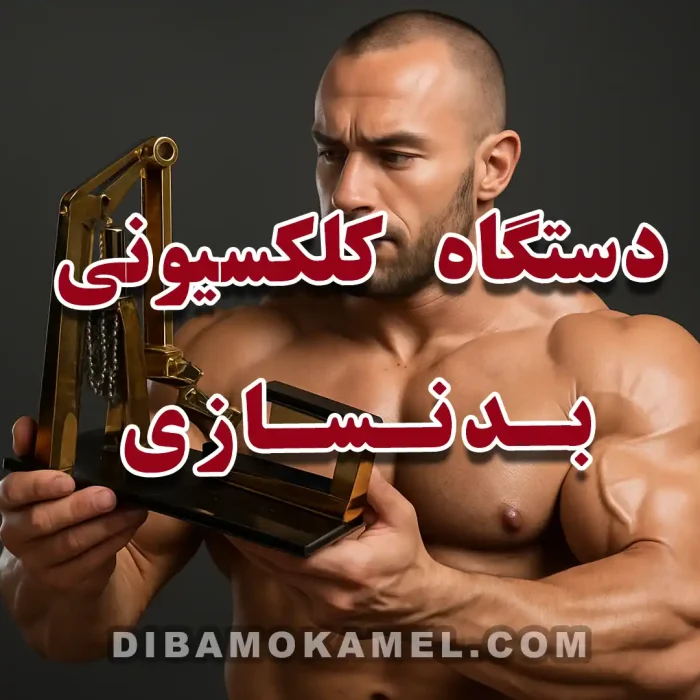 تصویری از دستگاه بدنسازی کلاسیک و قدیمی با طراحی مکانیکی